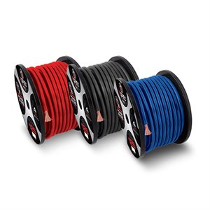 T-Spec 1-0 AWG 50' Black OFC Power Wire, V8GT Series