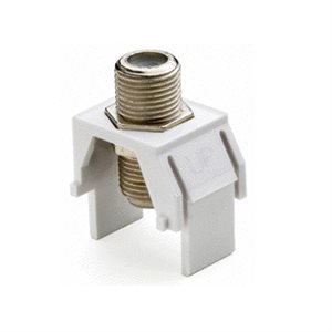 On-Q 1GHz F-Connector Insert (white, 10 pk)