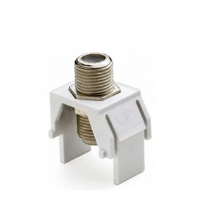 On-Q 1GHz F-Connector Keystone Insert (white)