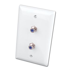 Vanco HD- Dual 1 GHz Video Wall Plate (White)