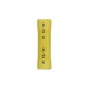 Install Bay 4 ga Vinyl Butt Connector (yellow, 25 pk)