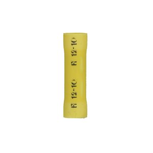 Install Bay 12-10 ga Vinyl Butt Connector (yellow,100 pk)