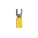 Install Bay 12-10 ga #8 Vinyl Spade Terminal (yellow, 100pk