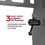 Red Atom 37"-90" Tilt Open Wall Mount Post Leveling Adjustab