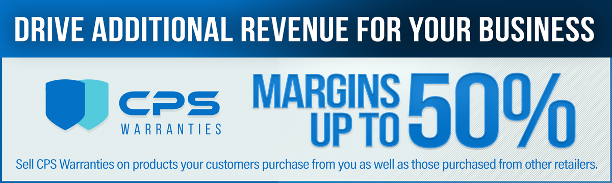 Drive Additional Revenue for your business...CPS Warranties...Margins up to 50%...Sell CPS Warranties on products your customers purchase from you as well as those purchased from other retailers