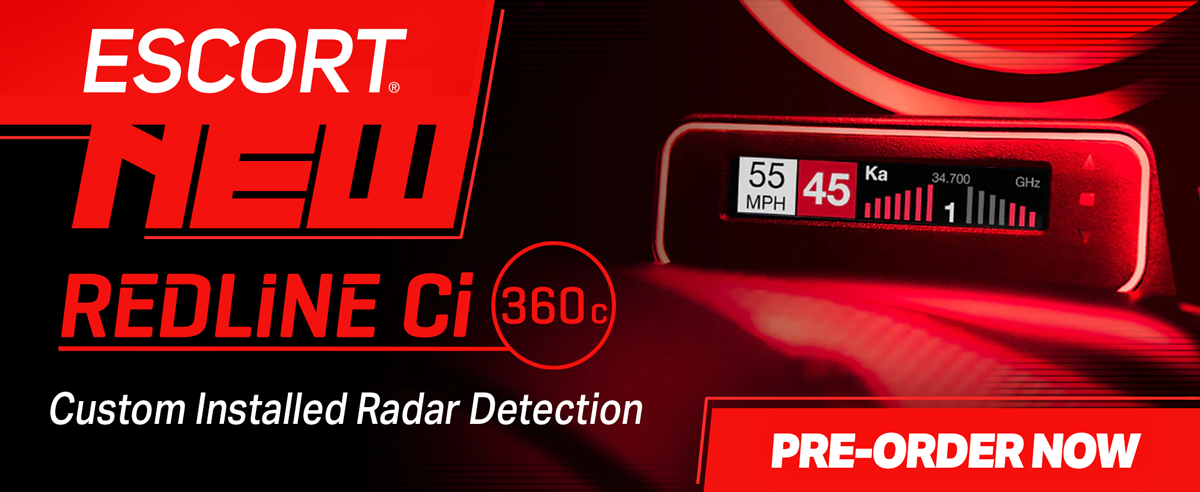 New Escort Redline Ci 360c Custom Installed Radar Detector...Pre-order today