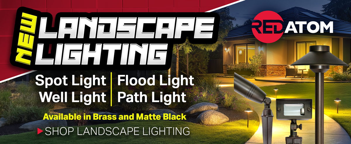 New Red Atom Landscape Lighting...Spot, Flood, Well & Path Lights