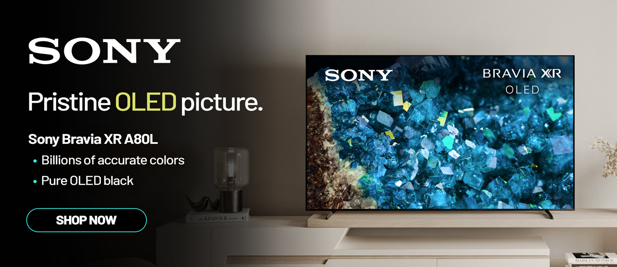 Pristine OLED picture. Sony Bravia XR A80L...Billions of accurate colors, pure OLED black...Shop Now