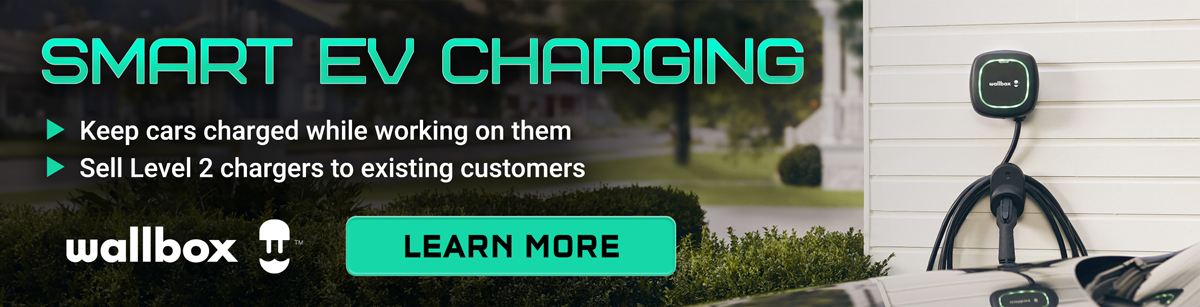 Smart EV Charging...Keep cars charged while working on them...Sell Level 2 chargers to existing customers...Learn More about Wallbox